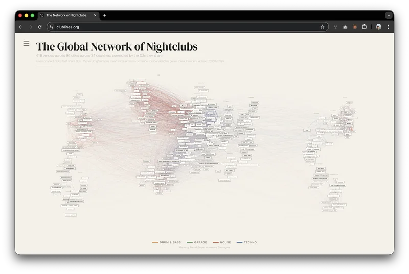 Club Lines — the global network of nightclubs